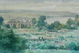 Frank Watson Wood, Warleigh House; Warleigh Point, two works, watercolour