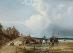 William Joseph Shayer, Morning, South Devon, oil on canvas