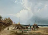 William Joseph Shayer, Morning, South Devon, oil on canvas