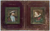 Charlotte Ann Robarts, A pair of portraits titled 'Francis I and Mary Queen of Scots', watercolour heightened with white