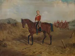 J. C. Partridge, J.C.A. Anstice of the 2nd Dragoon Guards Queen's Bays, oil on canvas