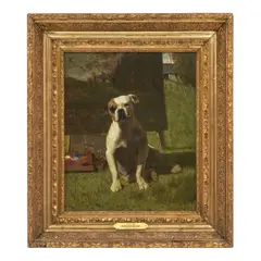 The Artist by Joshua Anderson Hague, oil on canvas, sold Oct 2025