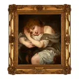 Jean-Baptiste Greuze, La Jeune Fille à la Colombe, oil on canvas