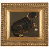 Ra Sir Edwin Henry Landseer, Study of a Young Sheepdog, oil on board