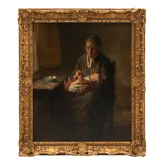 Bernard de Hoog, Mother's Happiness, oil on canvas