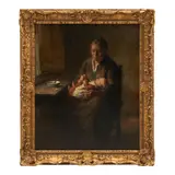 Bernard de Hoog, Mother's Happiness, oil on canvas