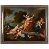 The Abduction of Persephone by Louis de Boullongne, the younger, oil on canvas, sold Oct 2025
