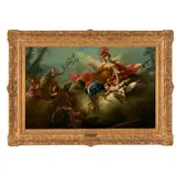 Michel-François Dandré-Bardon, Minerva Punishing Medusa, oil on board