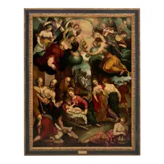 German School, The Adoration of the Shepherds, oil on canvas