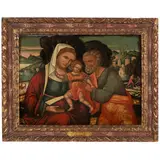 Veneto-Cretan School, The Holy Family, oil on panel