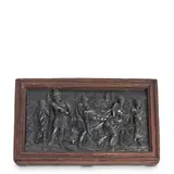 Black Basalt Roman Warrior Plaque, England, 19th century,