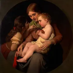 Johann Georg Meyer, The Darlings, 1886, oil on canvas