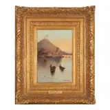 Karl Kaufmann, Torre del Greco, Near Naples, oil on panel