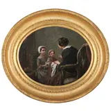 Adolphe-Félix Cals, Mother and Children, oil on canvas