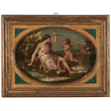 Filippo Lauri, Amore e Venere, oil on copper