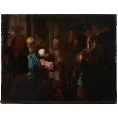 Italian School, The Tribute, oil on canvas