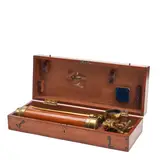 England, 20th century, by Cased Mahogany and Brass Telescope, sold Oct 2025