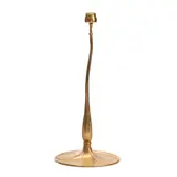 Richard Riemerschmid Jugendstil Brass Candlestick, Germany,, Vereinigte Werkstätten, Munich, polished bronze, impressed "GERMANY" on the base,  ht