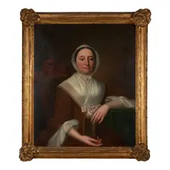 American School, Portrait of Miss Townsend, oil on canvas