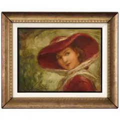 Sin titulo by Eberto Escobedo, oil on canvas, float-mounted in frame, offered Aug 2025
