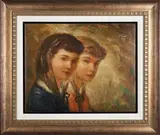 Eberto Escobedo, Sin titulo, oil on canvas, float-mounted in later frame