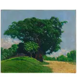 Felix Ramos, Paisaje cubano, oil on canvas laid on board