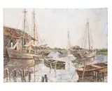 Tiburcio Lorenzo, En la Coloma, 1973, oil on canvas