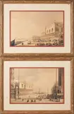 British School, A Pair of Venetian Scenes, watercolor on paper