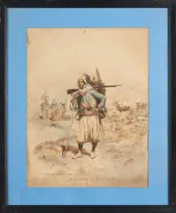 Édouard Detaille, A Soldier of Algiers, 1882, watercolor on paper