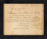 Untitled by Framed Wedgwood & Byerley Receipt, 1805, sold Mar 2025
