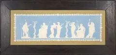 Wedgwood Tricolor Jasper Dip Plaque, England, late 19th century,