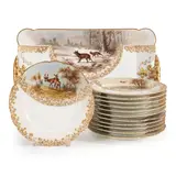 Untitled by Haviland Limoges Porcelain Hunting Service, sold Mar 2025