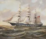 Anthony Brandrett, The Clipper Waimate, oil on canvas