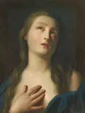 Gustav Fahrig, Penitent Magdalene, pastel on paper