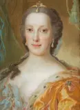 Jean-Étienne Liotard, Portrait of Archduchess Maria Anna of Austria, pastel on parchment in the original frame