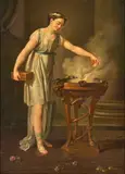 Joseph-Marie Vien, The Virtuous Athenian, oil on canvas