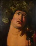 Flemish School, Bacchus, oil on panel
