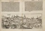 Hartmann Schedel, Medieval Prospect of Prague, 1493, woodcut, paper