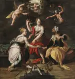 Hans von Aachen, The Three Fates, Late 16th/early 17th century, oil on wood