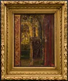 Ilja Repin, Study of the Interior of the Church, 1880s, oil on canvas
