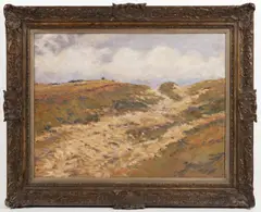 Antonín Slavíček, Landscape Near Oldřichovec, 1908, oil on cardboard