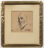 Max Švabinský, Study of a Man (Portrait of Vojtěch Hynais)