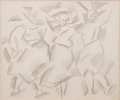 Václav Špála, Washerwomen, 1917, pencil, paper
