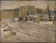 Výstaviště by Karel Holan, 1922, oil on canvas, sold Dec 2025