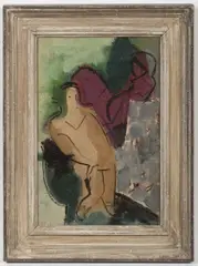 Pravoslav Kotík, Two Figures, 1930, oil, canvas