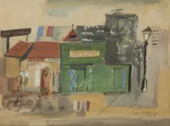 Pravoslav Kotík, Au Soleil, 1927, watercolor, paper