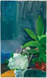 Paul Wonner, Room with Flowers and Plants, c. 1960s, Watercolor on paper