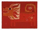John Smith, Untitled (Lion), c. 1960s, Hand-woven wall hanging