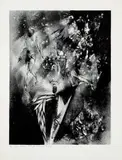 June Wayne, Study for the Wing of a Devil and Last Chance (Fable series) (2), 1955, Offset lithograph on natural wove paper