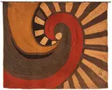 Swirl by Alexander Calder, 1975, Handwoven jute maguey tapestry, sold May 2014